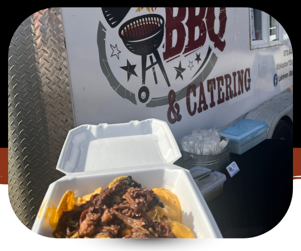 boxed lunch from food truck